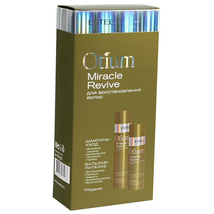 Наборы эстель. Набор Эстель Miracle Revive. Otium Miracle Revive набор. Набор Otium Miracle Revive для восстановления волос. Набор Estel Otium Miracle Revive для восстановления волос.